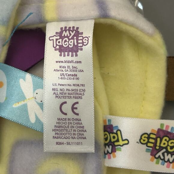 My Taggies ABC Numbers Alphabet Squares Lovey Baby Security Blanket w/Tags - Picture 5 of 5